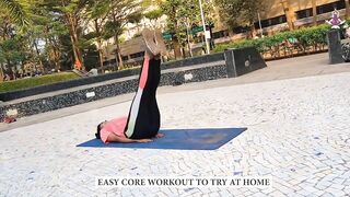 Easy Core Exercise to try at home for flat stomach I Yoga House