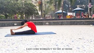 Easy Core Exercise to try at home for flat stomach I Yoga House