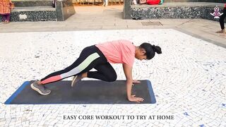 Easy Core Exercise to try at home for flat stomach I Yoga House