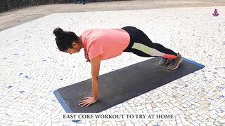 Easy Core Exercise to try at home for flat stomach I Yoga House