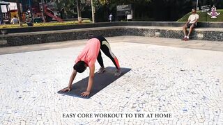 Easy Core Exercise to try at home for flat stomach I Yoga House