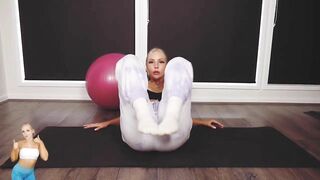 ASMR Beautiful Relaxing Sensual Stretching Yoga And Contortion For Splits