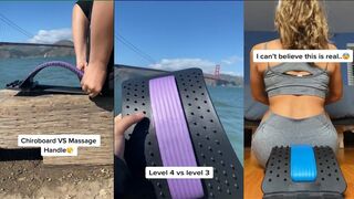 ChiroBoard Compliation│60 Seconds So Satisfying Cracking & Stretching BackBones with ChiroBoard│ASMR