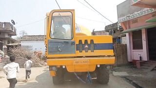 Construction A Concrete Road Stretching On Rural Fields With Ready-Mixed Concrete #vlog