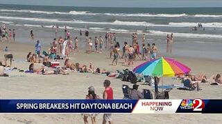 Spring breakers descend on Daytona Beach