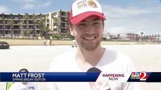 Spring breakers descend on Daytona Beach