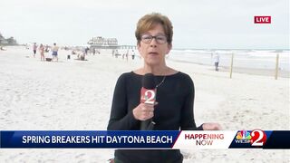 Spring breakers descend on Daytona Beach