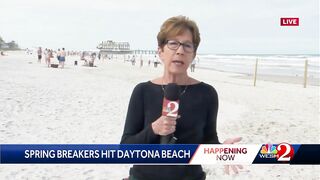 Spring breakers descend on Daytona Beach