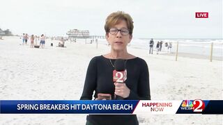 Spring breakers descend on Daytona Beach