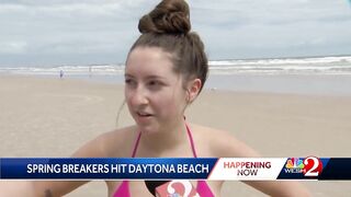 Spring breakers descend on Daytona Beach