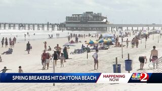 Spring breakers descend on Daytona Beach