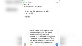 Instagram Stalking Gone Wrong | phonytexts