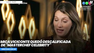 Mica Viciconte quedó descalificada de "MasterChef Celebrity"- Minuto Argentina