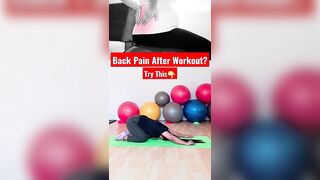 Back Pain After Workout? Try These Stretching????#stretching #backpainrelief