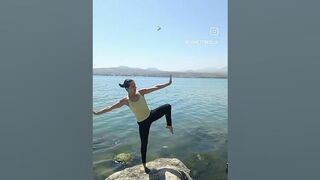 Stretching and Balance in nature #shorts #stretching #balance #youtubeshorts #stretch #stretches