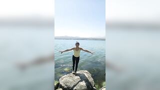 Stretching and Balance in nature #shorts #stretching #balance #youtubeshorts #stretch #stretches