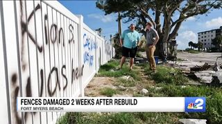 Vandals tag Fort Myers Beach property, leave their names in graffiti