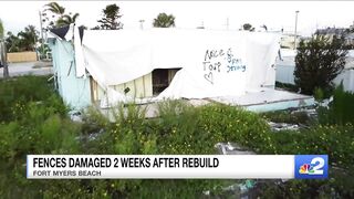 Vandals tag Fort Myers Beach property, leave their names in graffiti