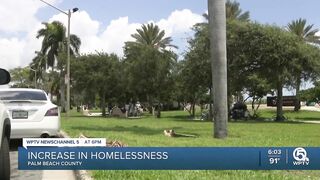 Homeless numbers increase in Palm Beach County since last year