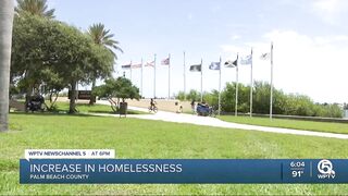 Homeless numbers increase in Palm Beach County since last year