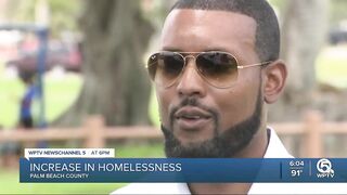 Homeless numbers increase in Palm Beach County since last year