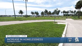 Homeless numbers increase in Palm Beach County since last year