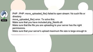 PHP : PHP: move_uploaded_file() failed to open stream: No such file or directory