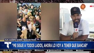 “Yo le dije 'andate a otro lado', pero lo voy a tener que bancar", la broma del Kun Aguero a Messi