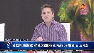 “Yo le dije 'andate a otro lado', pero lo voy a tener que bancar", la broma del Kun Aguero a Messi