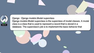 Django : Django models.Model superclass