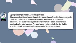 Django : Django models.Model superclass