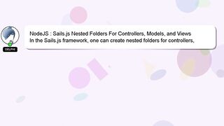 NodeJS : Sails.js Nested Folders For Controllers, Models, and Views