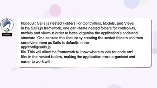 NodeJS : Sails.js Nested Folders For Controllers, Models, and Views