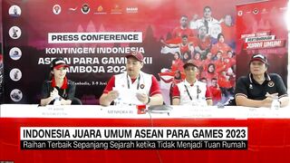 Sabet 133 Emas, Indonesia Juara Umum ASEAN Para Games