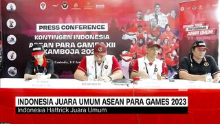 Sabet 133 Emas, Indonesia Juara Umum ASEAN Para Games