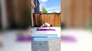 Sun Salutations Yoga Flow #sunsalutation #yogapractice #outdooryoga #gratitude #puppylove #yogalife