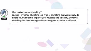 How to do dynamic stretching?