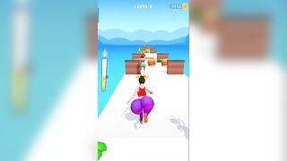 twerk Run Eating Bargar Game ???? Twerk Running Mobile Game #rungame #viralgames #eating #bargarh