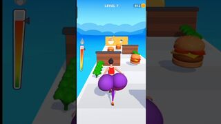 Twerk Race Mobile Game ???? Twerk Running Game #shorts #runninggames #editing