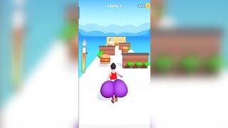 Twerk Race Mobile Game ???? Twerk Running Game #shorts #runninggames #editing