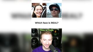 Which face is REAL? Which is AI? [2] #shorts #ai #funny #artificialintelligence