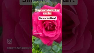 Yoga and stretching can be fun and simple ????