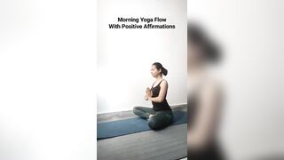 Morning Yoga Flow | Positive Affirmation | Healthy Mind and Body #mentalhealth #yoga #motivation #om