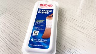 ✅ BAND-AID Flexible Fabric Bandages One Size Travel Pack, 8 Count, Pack of 24 ????