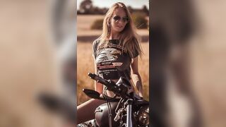 BIKINIS go better with the HARLEY RUMBLE