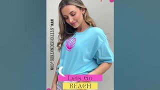 ✨ Our "More Beach Days" Oversized Graphic T-Shirt! ????☀️