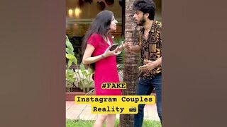 Instagram couple reality #shorts #funny #comedy #trending #viral #husbandwife #couplestatus #photo
