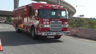 San Diego: I-15 Flipped Semi Truck w/ Trailer 06172023