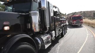 San Diego: I-15 Flipped Semi Truck w/ Trailer 06172023