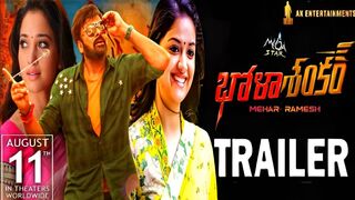 bholashankar movie trailer/chiranjeevi/thamannah/keerthi suresh/maher ramesh